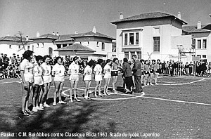 SIDI BEL ABBES COLLEGE MODERNE DE JEUNES FILLES 1953 12 03 1953 BASKET